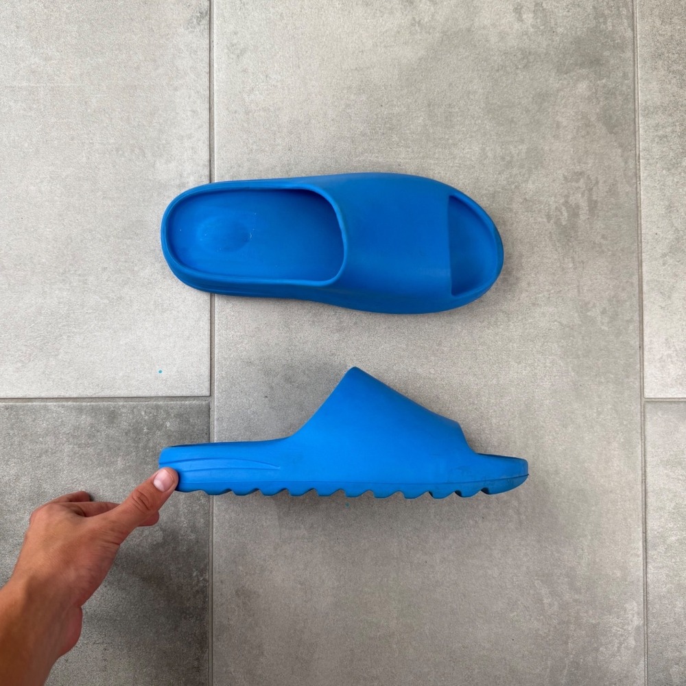 Mens Yeezy Slide Style Blue Foam Slide Sandals Lightweight Slip On Shoes 10